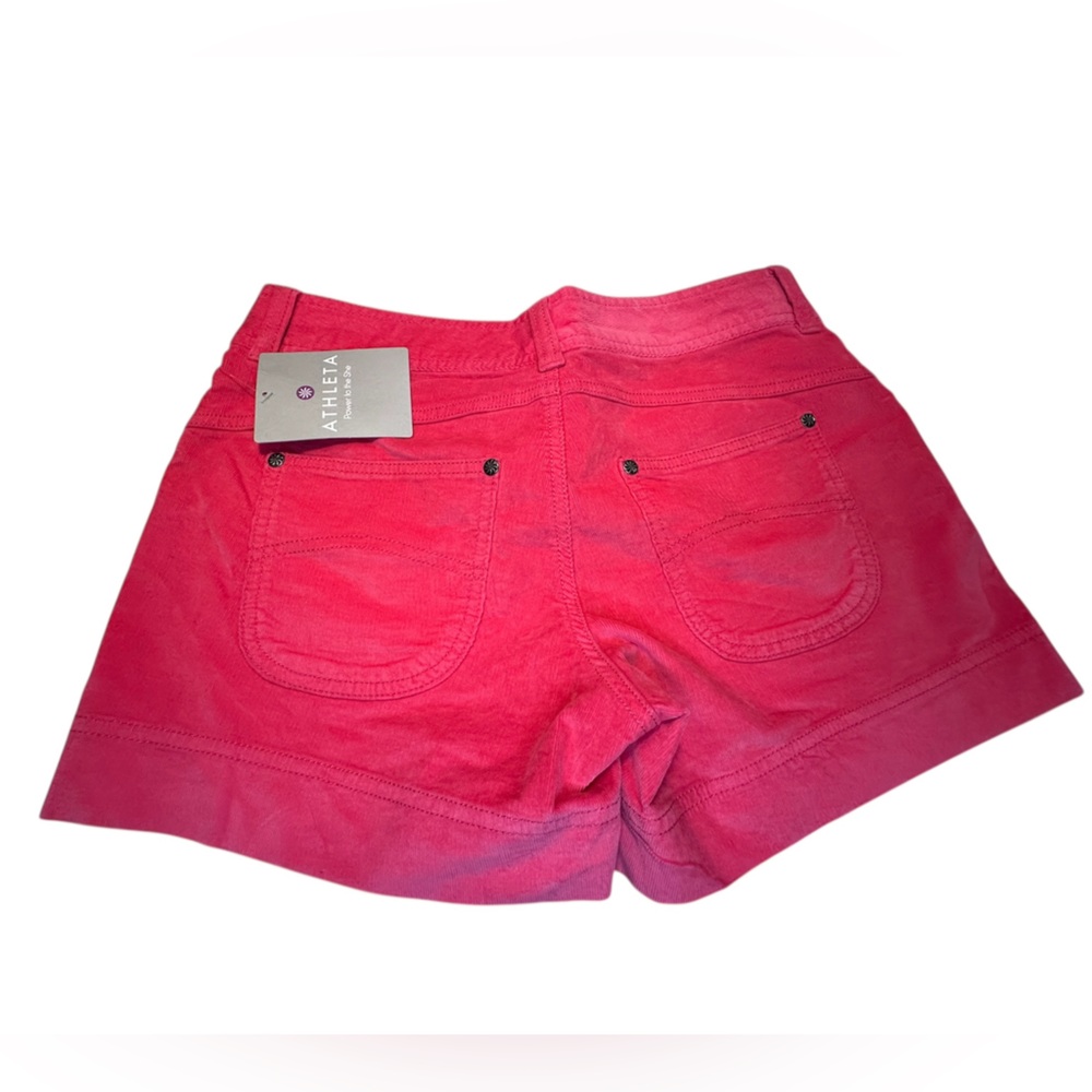 NWT Athleta Watermelon 98% Cotton Corduroy Srock Shorts Women’s 2 - Picture 4 of 10